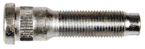 Dorman - 1/2-20 Serrated Bolt Wheel Stud - 0.619" Knurl, 2-3/16" OAL, 19/32" Shoulder Length - Industrial Tool & Supply
