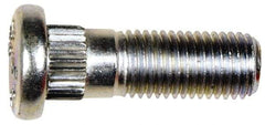 Dorman - M12-1.5 Serrated Bolt Wheel Stud - 12.9mm Knurl, 37.5mm OAL, 13mm Shoulder Length - Industrial Tool & Supply
