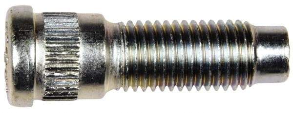 Dorman - M12-1.5 Serrated Bolt Wheel Stud - 14.45mm Knurl, 42mm OAL, 11.5mm Shoulder Length - Industrial Tool & Supply