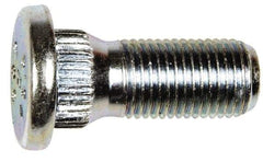 Dorman - M12-1.25 Serrated Bolt Wheel Stud - 14.27mm Knurl, 30.5mm OAL, 6mm Shoulder Length - Industrial Tool & Supply