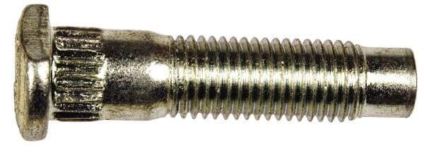 Dorman - M12-1.5 Serrated Bolt Wheel Stud - 13.41mm Knurl, 51.5mm OAL, 13.5mm Shoulder Length - Industrial Tool & Supply