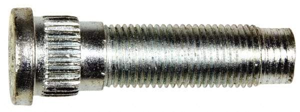Dorman - 1/2-20 Serrated Bolt Wheel Stud - 0.615" Knurl, 1-31/32" OAL, 17/32" Shoulder Length - Industrial Tool & Supply