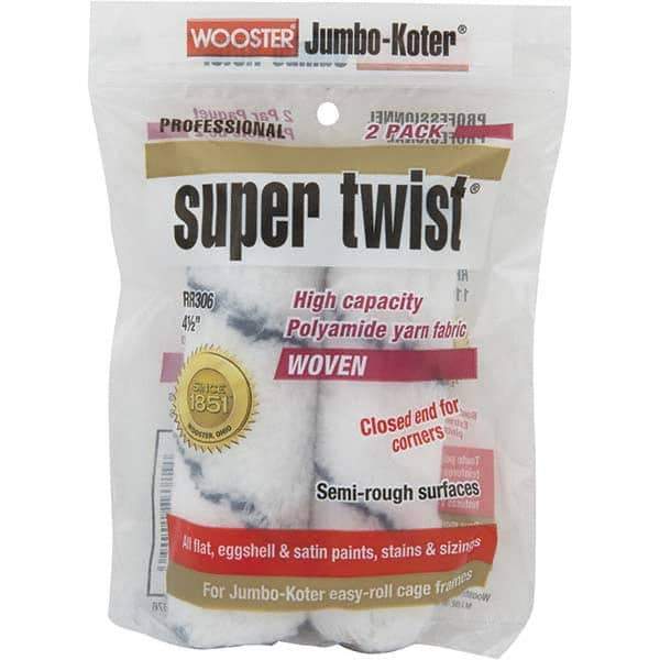 Wooster Brush - 4-1/2" Wide Paint General Purpose Roller Cover - Semi-Rough Texture, Polyamide - Industrial Tool & Supply