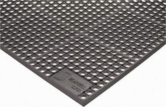 Wearwell - 5' Long x 3' Wide, Dry/Wet Environment, Anti-Fatigue Matting - Gray, CFR Rubber with Rubber Base, Beveled on 4 Sides - Industrial Tool & Supply
