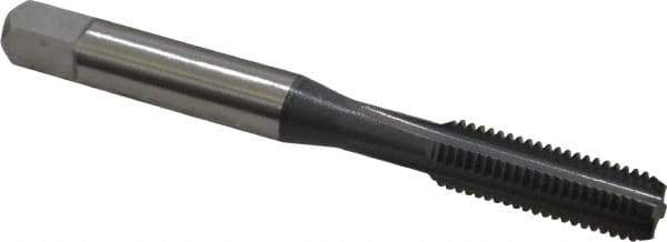 OSG - 1/4-28 UNF 3B 4 Flute elektraLUBE Finish High Speed Steel Straight Flute Standard Hand Tap - Bottoming, Right Hand Thread, 2-1/2" OAL, 1" Thread Length, H3 Limit - Exact Industrial Supply
