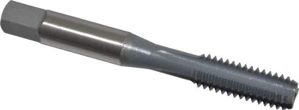 OSG - 5/16-18 UNC 3B 4 Flute elektraLUBE Finish High Speed Steel Straight Flute Standard Hand Tap - Bottoming, Right Hand Thread, 2-23/32" OAL, 1-1/8" Thread Length, H3 Limit - Exact Industrial Supply