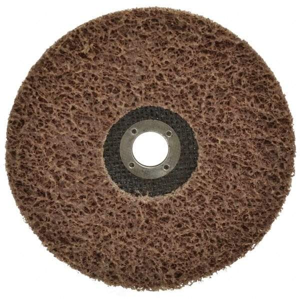 Superior Abrasives - 7" Coarse Grade Aluminum Oxide Deburring Disc - 7/8" Center Hole, Arbor Connection, 7,000 Max RPM - Industrial Tool & Supply