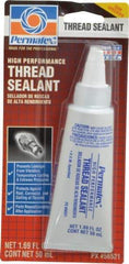 Permatex - 50 mL Tube, White, Paste High Strength Threadlocker - Series 565 - Industrial Tool & Supply