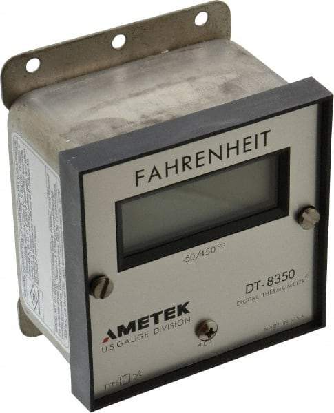 Ametek - -50 to 450°F Digital Thermometer - LCD Display, J Thermocouple Sensor, Battery Power - Industrial Tool & Supply