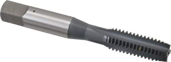 OSG - 3/8-16 UNC 2B 4 Flute elektraLUBE Finish High Speed Steel Straight Flute Standard Hand Tap - Plug, Right Hand Thread, 2-15/16" OAL, 1-1/4" Thread Length, H5 Limit - Exact Industrial Supply
