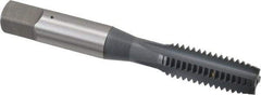 OSG - 3/8-16 UNC 2B 4 Flute elektraLUBE Finish High Speed Steel Straight Flute Standard Hand Tap - Plug, Right Hand Thread, 2-15/16" OAL, 1-1/4" Thread Length, H5 Limit - Exact Industrial Supply