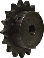 U.S. Tsubaki - 21 Teeth, 3/4" Chain Pitch, Chain Size 60, Finished Bore Sprocket - 1-3/16" Bore Diam, 5.033" Pitch Diam, 5.43" Outside Diam - Industrial Tool & Supply