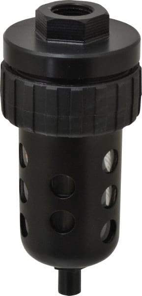 Parker - Filter Automatic Drain - 6-1/4" High x 2-3/4" Wide, For Use with Compressed Air Systems - Industrial Tool & Supply