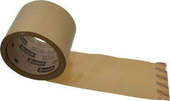 3M - 3" x 55 Yd Natural (Color) Rubber Adhesive Sealing Tape - Polypropylene Film Backing, 1.9 mil Thick, 44 Lb Tensile Strength, Series 371 - Industrial Tool & Supply