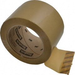 3M - 3" x 110 Yd Natural (Color) Rubber Adhesive Sealing Tape - Polypropylene Film Backing, 1.9 mil Thick, 44 Lb Tensile Strength, Series 371 - Industrial Tool & Supply