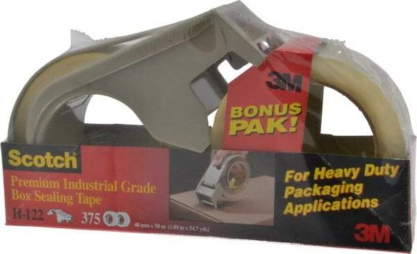 3M - 2" x 55 Yd Clear Rubber Adhesive Sealing Tape - Polypropylene Film Backing, 3.1 mil Thick, 35 Lb Tensile Strength, Series PSD1 - Industrial Tool & Supply