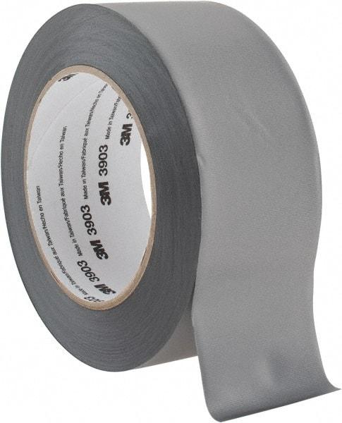 3M - 2" x 50 Yds Gray Duct Tape - 6.5 mil, Rubber Adhesive, Vinyl Backing, 12.6 Lb/ln Tensile Strength, 200°F Max, Series 3903 - Industrial Tool & Supply