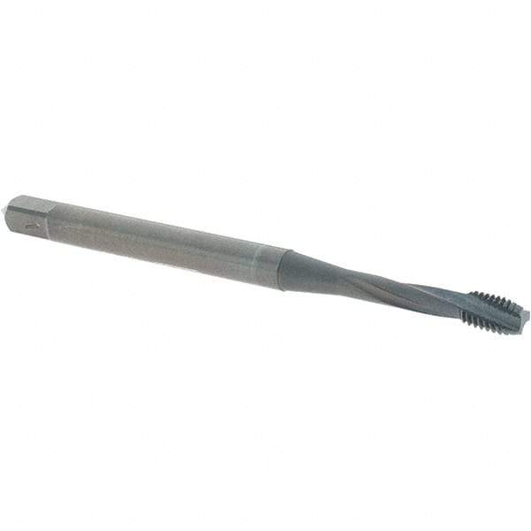 OSG - M3x0.50 Metric Coarse 3 Flute 6H Modified Bottoming Spiral Flute Tap - Powdered Metal, Oxide Finish, 1-15/16" OAL, Right Hand Flute, Right Hand Thread, D3, Series EXOTAP - Exact Industrial Supply