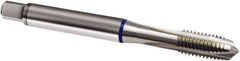 Guhring - M2.5x0.45 Metric, 3 Flute, Bright Finish, Powdered Metal Spiral Point Tap - Plug Chamfer, Right Hand Thread, 45mm OAL, 6H Class of Fit, Series 877 - Exact Industrial Supply