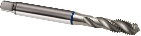 Guhring - M5x0.80 Metric 3 Flute 6H Modified Bottoming Spiral Flute Tap - Powdered Metal, Bright Finish, 70mm OAL, Right Hand Flute, Right Hand Thread, D3/D4, Series 909 - Exact Industrial Supply