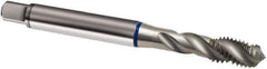 Guhring - M5x0.80 Metric 3 Flute 6H Modified Bottoming Spiral Flute Tap - Powdered Metal, Bright Finish, 70mm OAL, Right Hand Flute, Right Hand Thread, D3/D4, Series 909 - Exact Industrial Supply