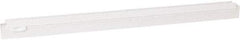 Vikan - 24" Rubber Blade Squeegee Refill - Double Edge, White, Plastic Holder - Industrial Tool & Supply