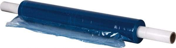 Stretch Associates - 20" x 1,000' 80 Gauge Blue Hand Held Stretch & Pallet Wrap with Extended Core - 80 Gauge, Blue - Industrial Tool & Supply