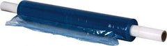 Stretch Associates - 20" x 1,000' 80 Gauge Blue Hand Held Stretch & Pallet Wrap with Extended Core - 80 Gauge, Blue - Industrial Tool & Supply