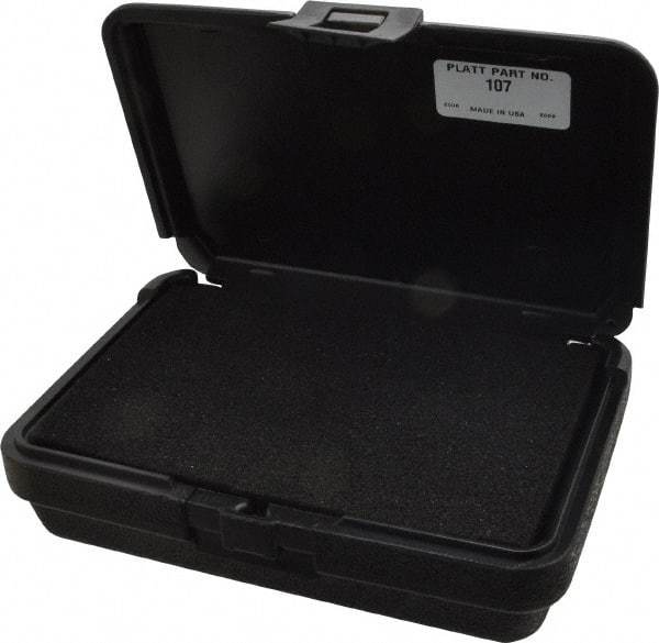 Platt - 8-1/2" Wide x 2-1/2" High, Clamshell Hard Case - Black, Polyethylene - Industrial Tool & Supply