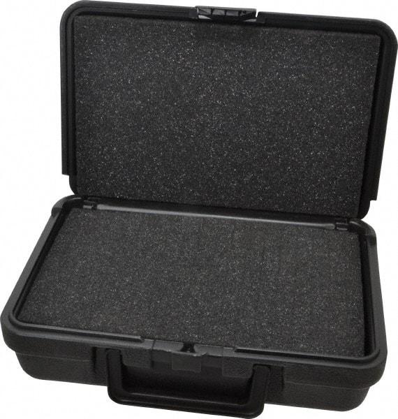 Platt - 10-1/2" Wide x 3" High, Clamshell Hard Case - Black, Polyethylene - Industrial Tool & Supply
