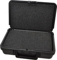 Platt - 10-1/2" Wide x 3" High, Clamshell Hard Case - Black, Polyethylene - Industrial Tool & Supply