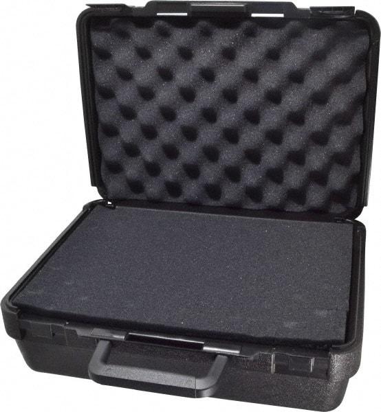 Platt - 13-1/2" Wide x 5-1/2" High, Clamshell Hard Case - Black, Polyethylene - Industrial Tool & Supply