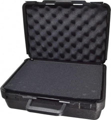 Platt - 13-1/2" Wide x 5-1/2" High, Clamshell Hard Case - Black, Polyethylene - Industrial Tool & Supply