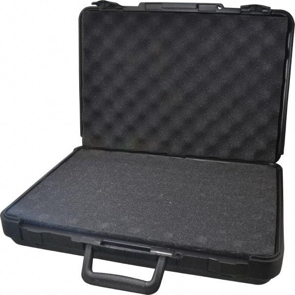 Platt - 16" Wide x 3-1/4" High, Clamshell Hard Case - Black, Polyethylene - Industrial Tool & Supply