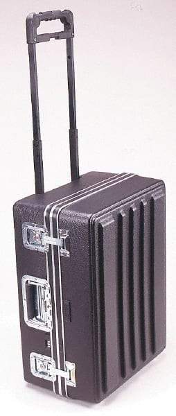 Platt - 19-1/2" Wide x 13-3/4" High, Shipping/Travel Case - Black, Polyethylene - Industrial Tool & Supply