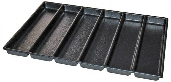 Kennedy - Tool Box Durable ABS Plastic Organizer - 23" Wide x 16-1/2" Deep x 2" High, Black, For 27" Wide Roller Cabinets - Industrial Tool & Supply