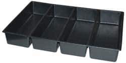 Kennedy - Tool Box Durable ABS Plastic Organizer - 23" Wide x 16-1/2" Deep x 4" High, Black, For 27" Wide Roller Cabinets - Industrial Tool & Supply