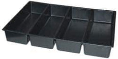 Kennedy - Tool Box Durable ABS Plastic Organizer - 23" Wide x 16-1/2" Deep x 4" High, Black, For 27" Wide Roller Cabinets - Industrial Tool & Supply