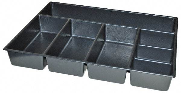 Kennedy - Tool Box Durable ABS Plastic Organizer - 23" Wide x 16-1/2" Deep x 4" High, Black, For 27" Wide Roller Cabinets - Industrial Tool & Supply