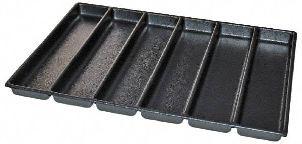 Kennedy - Tool Box Durable ABS Plastic Organizer - 25" Wide x 18-1/2" Deep x 2" High, Black, For 29" Wide Roller Cabinets - Industrial Tool & Supply