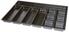 Kennedy - Tool Box Durable ABS Plastic Organizer - 25" Wide x 18-1/2" Deep x 2" High, Black, For 29" Wide Roller Cabinets - Industrial Tool & Supply