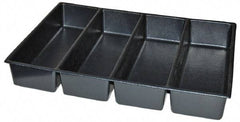 Kennedy - Tool Box Durable ABS Plastic Organizer - 25" Wide x 18-1/2" Deep x 4" High, Black, For 29" Wide Roller Cabinets - Industrial Tool & Supply