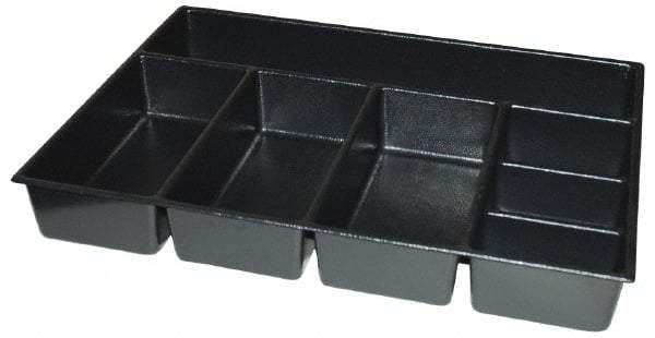 Kennedy - Tool Box Durable ABS Plastic Organizer - 25" Wide x 18-1/2" Deep x 4" High, Black, For 29" Wide Roller Cabinets - Industrial Tool & Supply