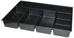 Kennedy - Tool Box Durable ABS Plastic Organizer - 25" Wide x 18-1/2" Deep x 4" High, Black, For 29" Wide Roller Cabinets - Industrial Tool & Supply