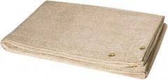 Steiner - 10' High x 10' Wide x 0.035" Thick Fiberglass Welding Blanket - Tan, Grommet - Industrial Tool & Supply