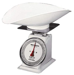 Detecto - 50 Lb. Capacity, Analog Dial Portion Control Scale - 2 Lb. Graduation, 9 x 9" Platform - Industrial Tool & Supply