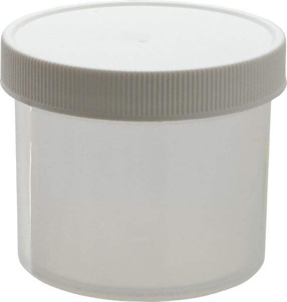 Dynalon Labware - 4 oz Jar - Polypropylene, Translucent, 2.16" High x 2.76" Diam, 2.76" Cap - Industrial Tool & Supply
