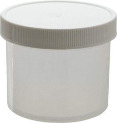 Dynalon Labware - 4 oz Jar - Polypropylene, Translucent, 2.16" High x 2.76" Diam, 2.76" Cap - Industrial Tool & Supply