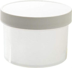 Dynalon Labware - 8 oz Jar - Polypropylene, Translucent, 2.44" High x 3-1/2" Diam, 3-1/2" Cap - Industrial Tool & Supply