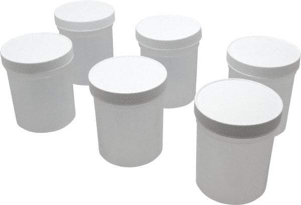 Dynalon Labware - 16 oz Jar - Polypropylene, Translucent, 3.74" High x 3-1/2" Diam, 3-1/2" Cap - Industrial Tool & Supply